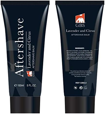 G.B.S Men’s Aftershave Balm - Premium Sandalwood Scent - Soothes Razor Burn & Moisturizes Sensitive Skin - Fast-Absorbing Formula - 5 Fl Oz