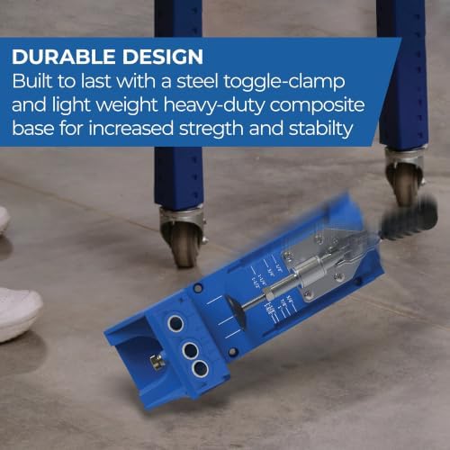Kreg K4 Pocket Hole Jig - Adjustable, Versatile Jig for Strong Joints - Create Perfect