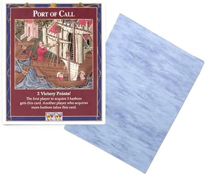 Port of Call Bonus Card compatible with Catan's Settlers of Catan, Seafarers, Cities and Knights and Catan Expansions