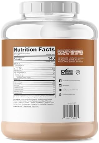 NutraOne ProteinOne Whey Protein Promote Recovery and Build Muscle with a Protein Shake Powder for Men & Women (Chocolate PB Cup, 5 LB)