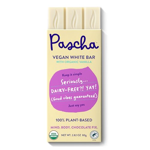 Pascha 85% Cacao Dark Chocolate Bars - Organic, Vegan, 10 Count | Pascha 85% Organic Vegan Dairy Free Dark Chocolate Bars, 10 Count