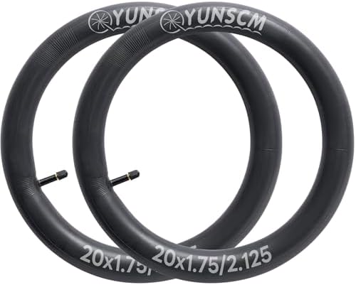 2-PCS 20" Bike Tubes 20x1.75/2.125 Premium Butyl Bike Tire Tubes