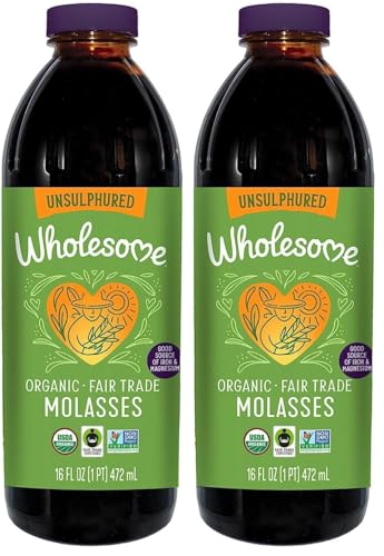 Wholesome FT Organic Molasses 32oz Bottle, 1-Pack
