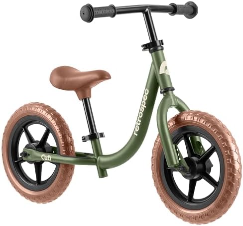 Retrospec Cub Toddler Balance Bike for Ages 18 Months - 3 Years - 12in No-Pedal Beginner Bicycle with Adjustable Seat