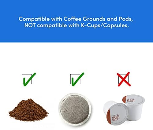 Elite Gourmet EHC111A Personal Single-Serve Compact Coffee Maker, Black