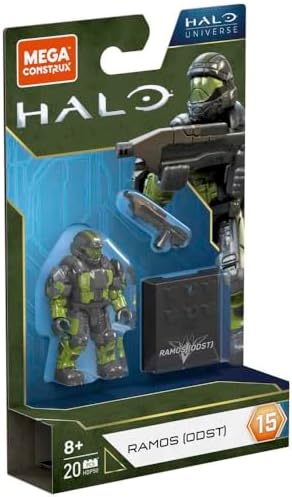 Mega Construx Halo Ramos ODST Action Figure Building Set, 3 Pieces, Ages 8+