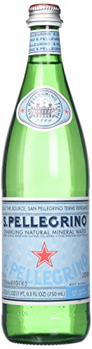 S.Pellegrino Sparkling Natural Mineral Water, 6 Pack of Glass Bottles