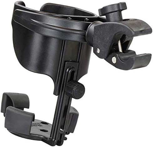 RAM Mounts Motorcycle Level Cup XL Drink Holder with Tough-Claw | Self-leveling holder for bottles and tumblers up to 32 oz
