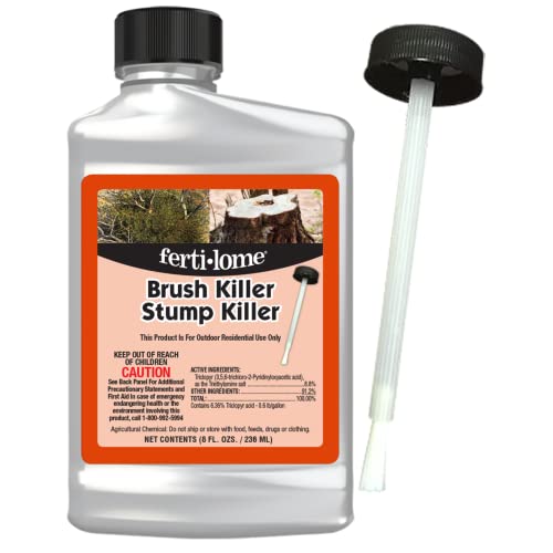 Fertilome (11485) Brush Killer & Stump Killer Woody Plant Control, 32 oz | Triclopyr ester concentrate - Controls woody plants, vines, stumps in non-crop areas - Property owners