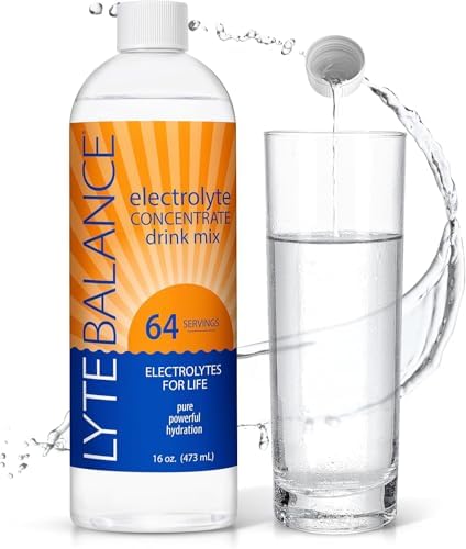 LYTE BALANCE Electrolyte Concentrate | Liquid Electrolytes Drink Mix w/Sodium, Potassium & Magnesium | Daily Hydration, Muscle Recovery