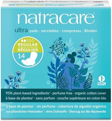 Natracare Cotton Natural Feminine Ultra Pads Regular With Wings By Natracare, 14 Ea, 14 Count