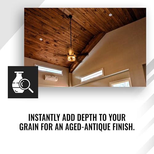 Real Milk Paint Dark Half, Dark Tung Oil and Orange Peel Oil for Wood Finishing, Cutting Boards, Butcher Blocks, Wood Floors, Clay, Stone, and Slate, Food Grade, 1 Gallon