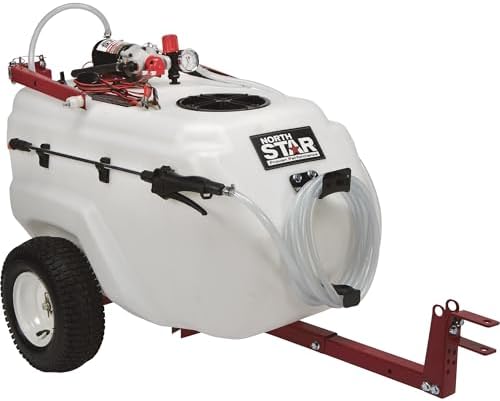 NorthStar 31-Gallon Tow-Behind Boom/Spot Sprayer, 2.2 GPM, 12V, 70 PSI | NSQ on-demand pump, Spring-loaded breakaway boom, Wide-area coverage
