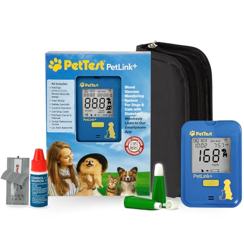 PetTest Genteel Glucose Monitor Kit for Dogs and Cats, Pain-Free Testing