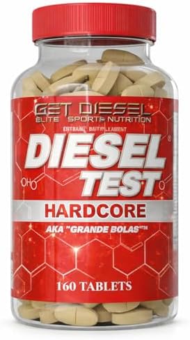 Diesel Test Hardcore by GET Diesel – Libido & Drive Support, PCT Formula for Estrogen Balance & Confidence with Tribulus, Maca & Zinc