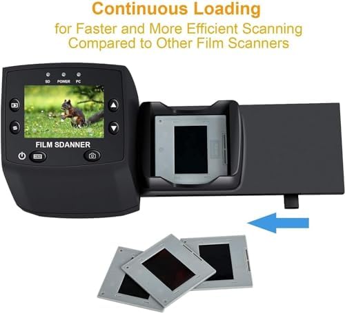 DIGITNOW! 135 Film Negative Scanner High Resolution Slide Viewer, Convert 35mm Film &Slide to Digital JPEG Save into SD Card