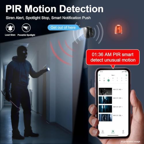 DCT Magnetic Security Camera Outdoor: See Who at Door in 2K - 10s No-Drill