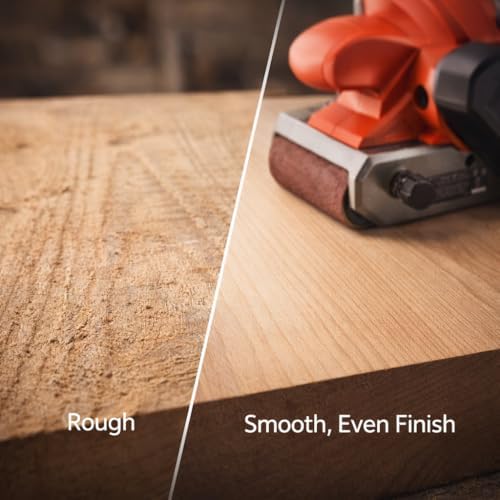 Fits BAUER 10 Amp 4 in x 24 in Variable Speed Belt Sander - 6 Speed, Powerful 1600 FPM for Fast Stock Removal, Shaping & Finishing
