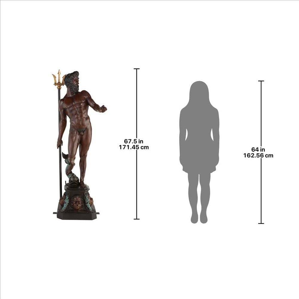 Design Toscano Neolithic Style Gaia Earth Mother Woman Indoor/Outdoor Garden Statue, 40 inches tall, Cast Stone Resin, Rough Stone Finish