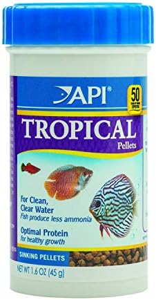 API BOTTOM FEEDER PELLETS WITH SQUID Fish Food 1.3-Ounce Container