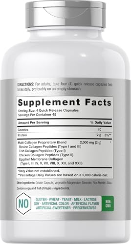 Horbäach Multi Collagen Protein 2000 mg | 180 Capsules