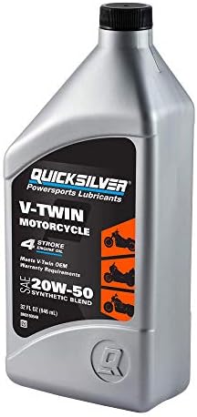 Quicksilver 20W-50 Synthetic Motorcycle Oil, 1 Gallon