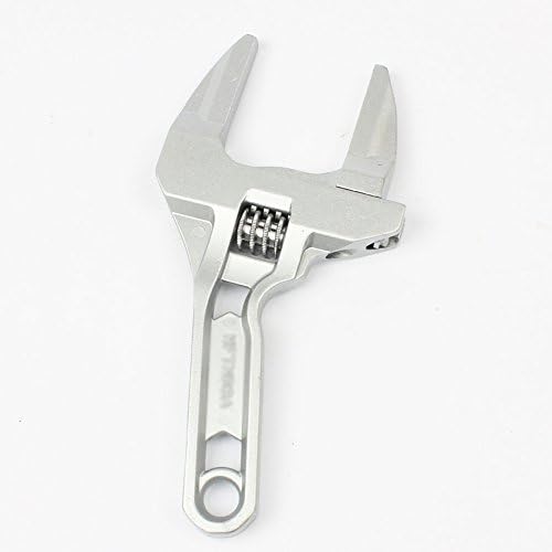 Adjustable Spanner Wrench 16-68mm, short shank plumbing wrench for tight spaces, mini plumber wrench for bathroom kitchen pipe nuts bolts