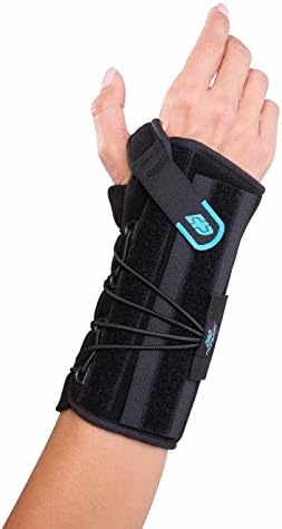 DonJoy Advantage DA161WB02-BLK-R Stabilizing Speed-Wrap Wrist Brace for Carpal Tunnel, Sprains, Strains, Tendonitis, Instabilities, Palm/Dorsal Stays