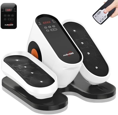 Under Desk Elliptical, Quiet Motorized Leg Exerciser with Remote Control | Quiet pedal exerciser for seniors, home and office use