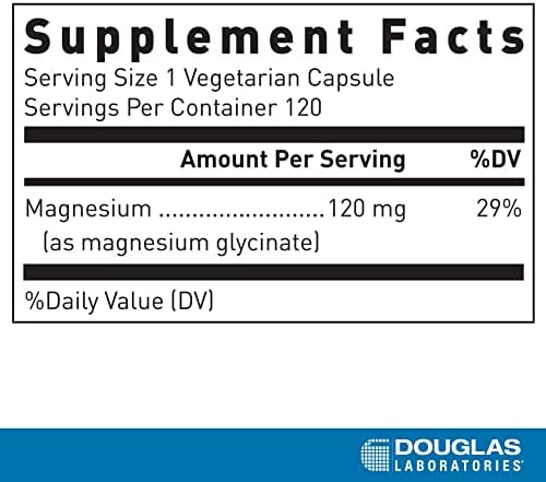 Douglas Laboratories Magnesium Glycinate | Supports Normal Heart Function and Bone Formation | 120 Capsules
