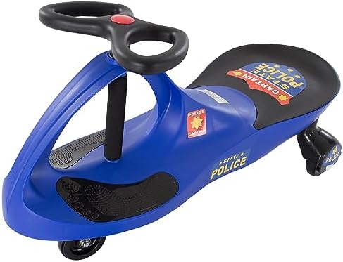 Wiggle Car Ride On Toy - No Batteries, Gears or Pedals - Twist, Swivel, Go - Outdoor Ride Ons for Kids 3 Years and Up by Lil' Rider (Hot Pink and Black)