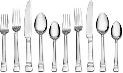 Pfaltzgraff Sapphire Bay 20-Piece Stainless Steel Flatware Set, Service for 4