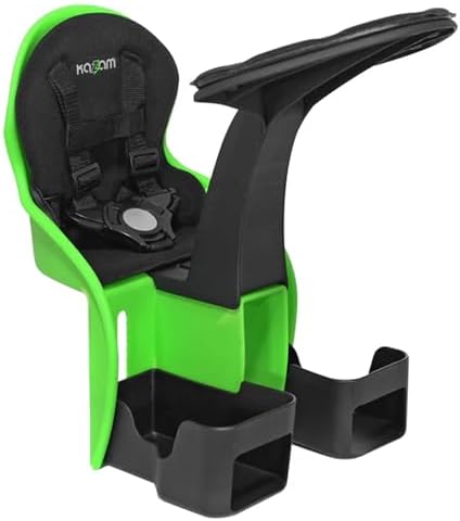 KaZAM Front-Mounted Child Bike Seat – Kangaroo & Wallaby Models with Padded Front Bumper/Dashboard