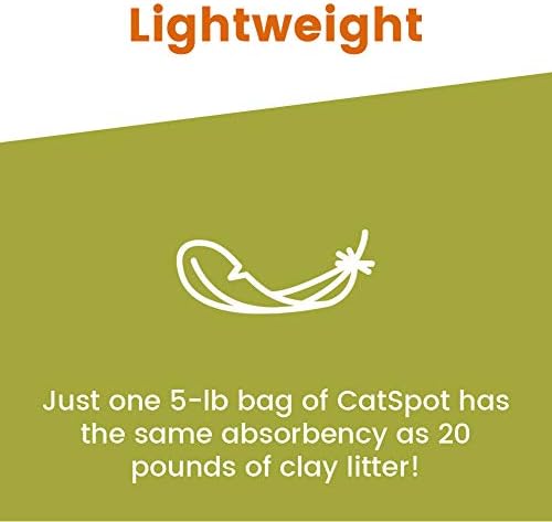 CatSpot Non-Clumping Litter: Coconut Cat Litter, All-Natural, 100% Organic, Biodegradable, Lightweight & Dust-Free (Non-Clumping, 3 Bags)