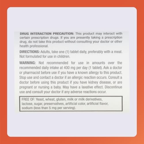 Rugby Magnesium Oxide 400 mg Tablets - Dietary Supplement - Gluten-Free - 120 Count (1 Pack)