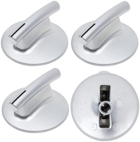 4Pcs WP74010839 Cooktop Burner Knob Replacement Part fit for Jenn-Air Stove/Range - Replaces 74010839, 7737P372-60, Not Universal