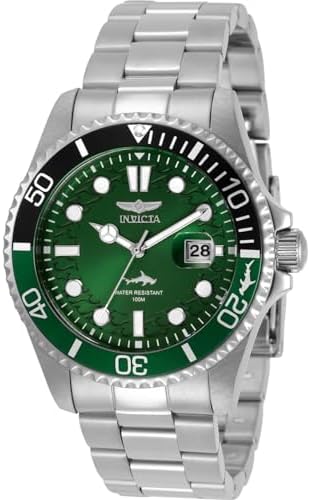 Invicta Pro Diver Men 43mm Stainless Steel Steel Green dial PC32 Quartz