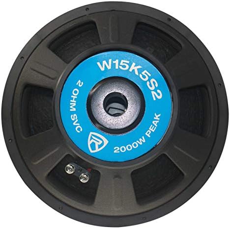 Rockville W15K5S2 K5 15" SVC 2-Ohm Car Audio Subwoofer, 500W CEA-Rated RMS
