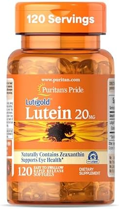 Puritan's Pride Premium Lutigold™ Lutein Carotenoid 20mg with Zeaxanthin