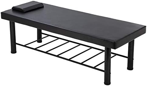 BestMassage Massage Table Stationary Massage Bed 75" Long*30" Wide Spa Bed Heavy Duty Stationary Physical Therapy Bed with 4 inch-Thick Memory Foam
