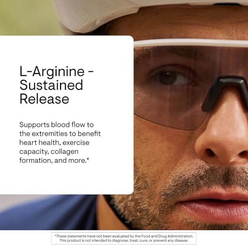 THORNE L-Arginine, Sustained Release Formula, 120 Capsules | Supports Heart Health, Nitric Oxide Production, Exercise Capacity & Optimal Blood Flow*