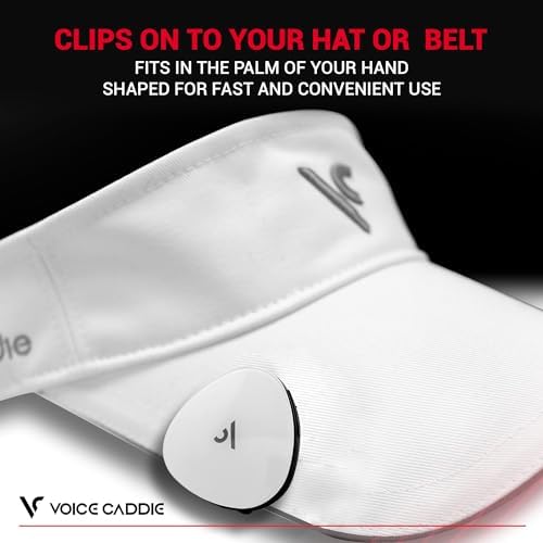 Voice Caddie VC300SE Golf GPS Rangefinder | Voice Output of Distance at Click of Button | Front, Middle, Back of Green Info | Over 40