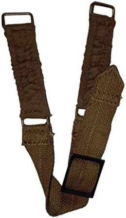 Warreplica WWII British Army Brodie Helmet Chin Doughboy Chin Strap – Lot of 2 Reproduction for Collectors, Historical Display, Reenactment