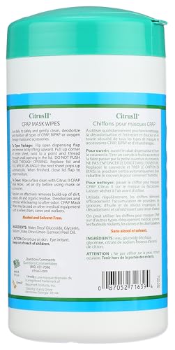 Citrus Magic CPAP Mask Cleaner Wipes 62 ct