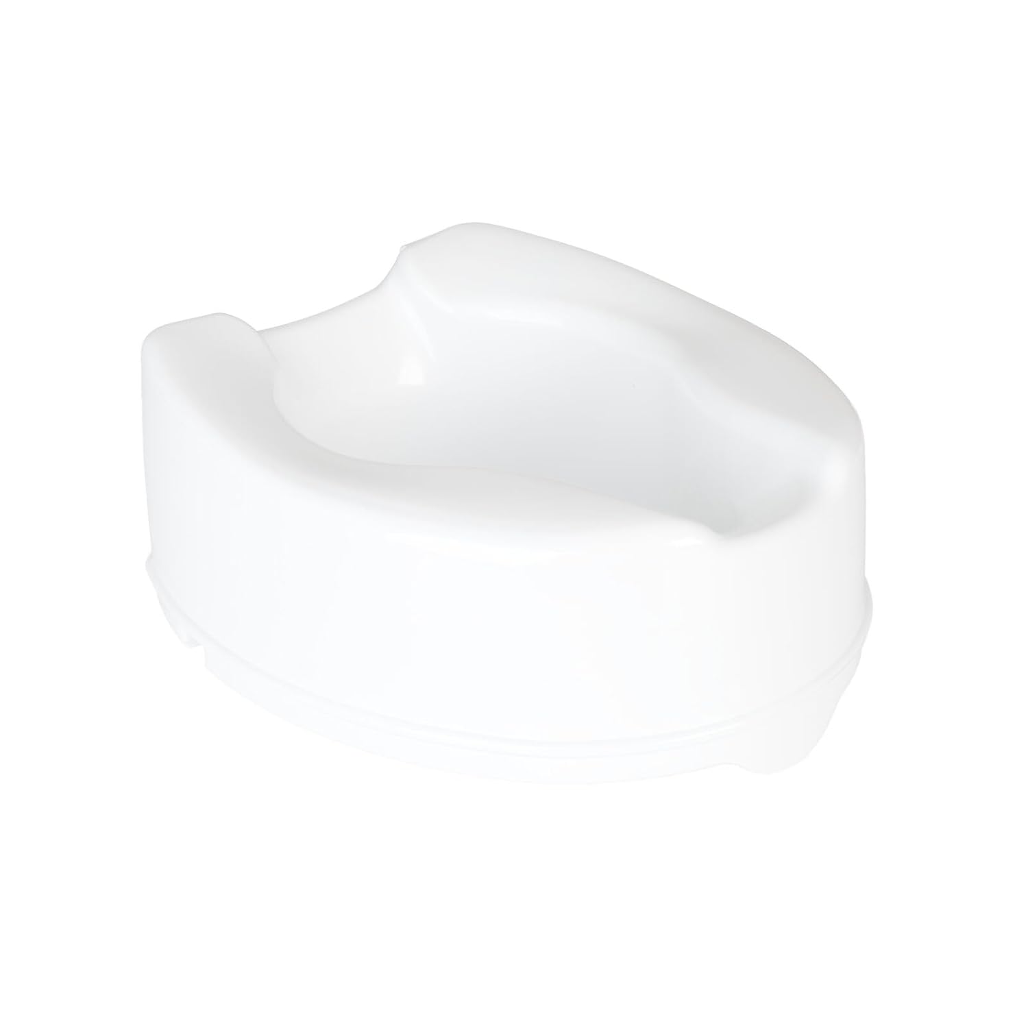 Homecraft Savanah Raised Toilet Seat 2" with Lid, Elongated & Elevated Lock Seat Support for Elderly, Handicapped and Disabled Users, White Colour | Elevated toilet seat riser for seniors and elderly; universal fit for most standard toilets, portable and…