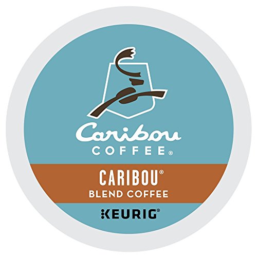 Caribou Coffee Caribou Blend, Single-Serve Keurig K-Cup Pods, Medium Roast Coffee, 24 Count (Pack of 4) | 4 Pack, Medium Roast Coffee
