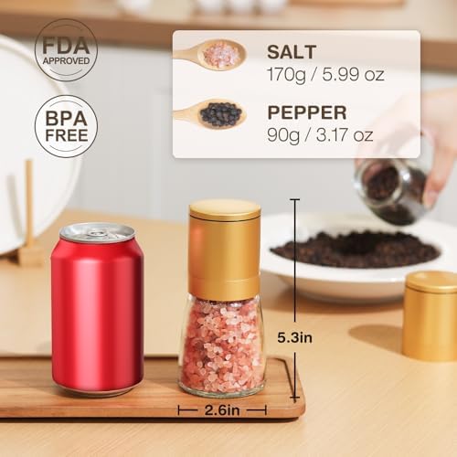Vucchini Stainless Steel Salt and Pepper Grinder Set Manual