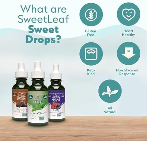 SweetLeaf Stevia Drops Liquid Sweetener, Vanilla Creme - 2 Fl Oz, Pack of 2 | Sweet Drops, Organic Stevia Leaf Extract, Zero Calorie, No Erythritol