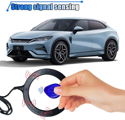 BDZMC Car Push Engine Start Button Kit | Upgrade Push to Start Ignition Kit, Smart Keyless Go System for Most DC12V Cars