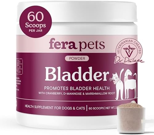 Fera Pets Bladder Support Cranberry Supplement for Dogs & Cats - 60 Scoops